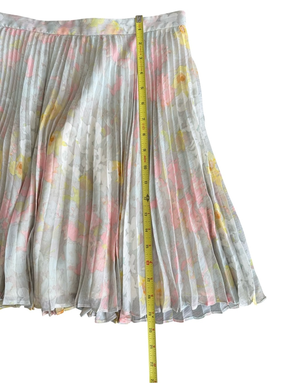 Alice + Olivia Blair Waldorf Gossip Girl Floral Pleated Mini Skirt Pink Blue 6 - Picture 5 of 10
